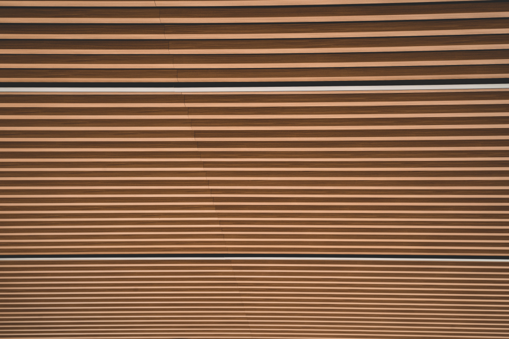 Urban Skies wood-effect aluminium battens